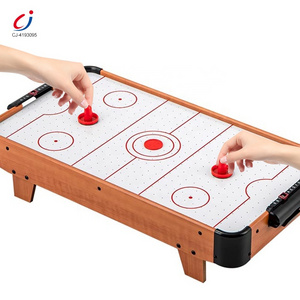 Chengji new arrival children indoor sports tabletop board finger game wooden mini air ice hockey toys for kids