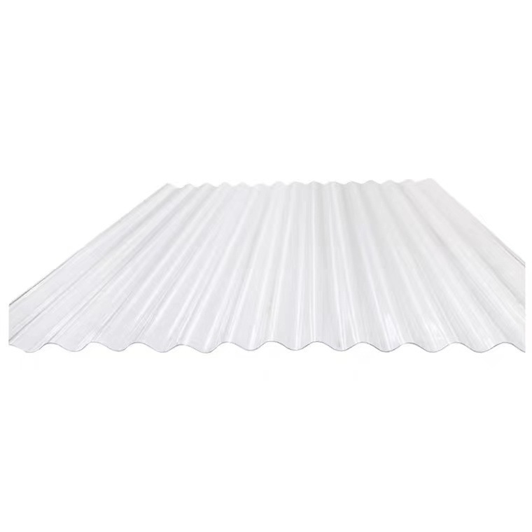 Wavy Roof Panels Clear Glass Fiber Roofing Tile Polycarbonate Corrugated Transparent asa resin PVC Transparent Sheets