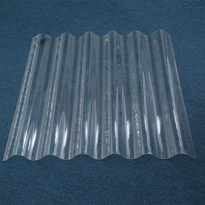 Wavy Roof Panels Clear Glass Fiber Roofing Tile Polycarbonate Corrugated Transparent asa resin PVC Transparent Sheets