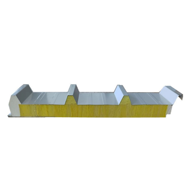 High Quality Durable Insulated EPS PU Sandwich Roof Tile Fireproof Color Steel Polyurethane Rock Wool Sandwich Roof Panel