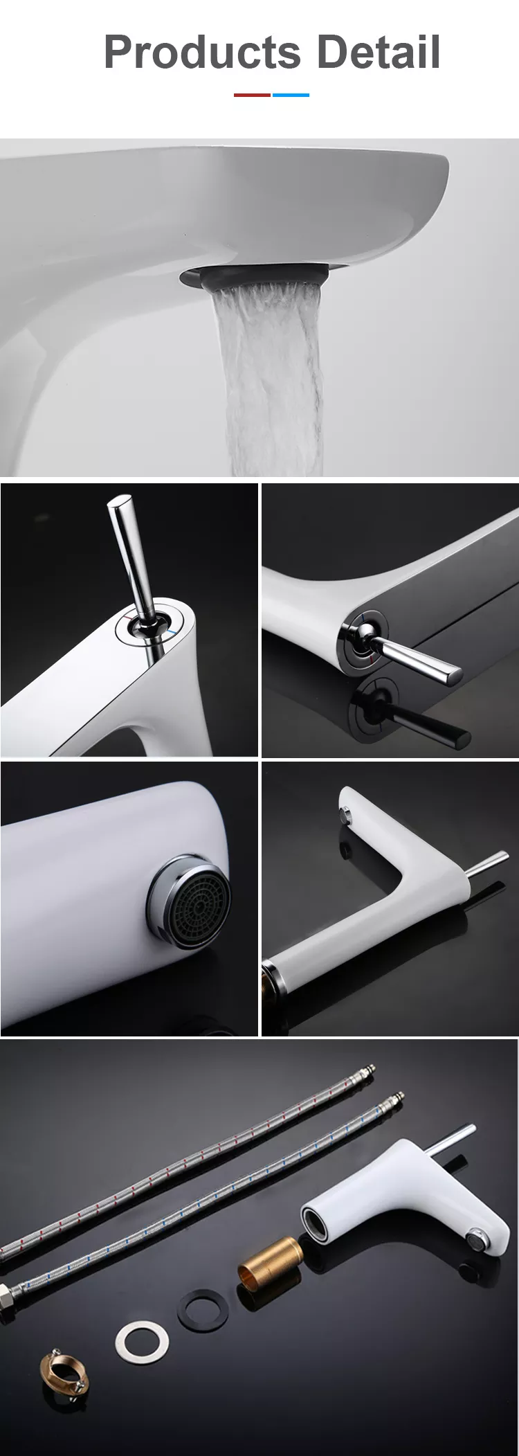 Modern brass tap basin black Bathroom sink Faucet Lavatory Vanity Hot and Cold mixer Single handle Bathroom Faucet