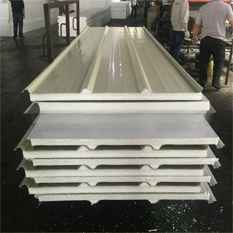 Easy Installation EPS Polyurethane Sandwich Roofing Panel Fireproof Roof Tile Soundproof Insulated EPS PU Sandwich Roof Panels