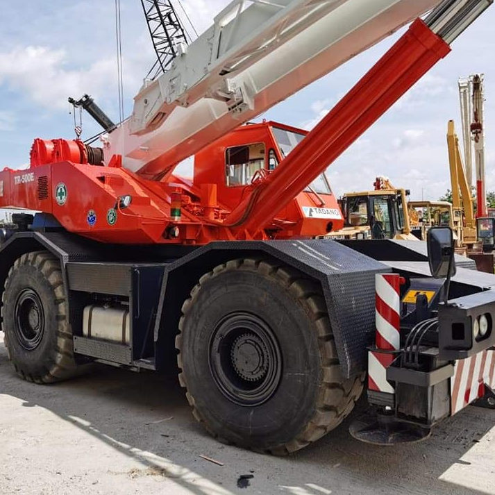 Fairly Used Tadano TR-500M 50 ton Hydraulic Lifting Boom Rough Terrain Crane