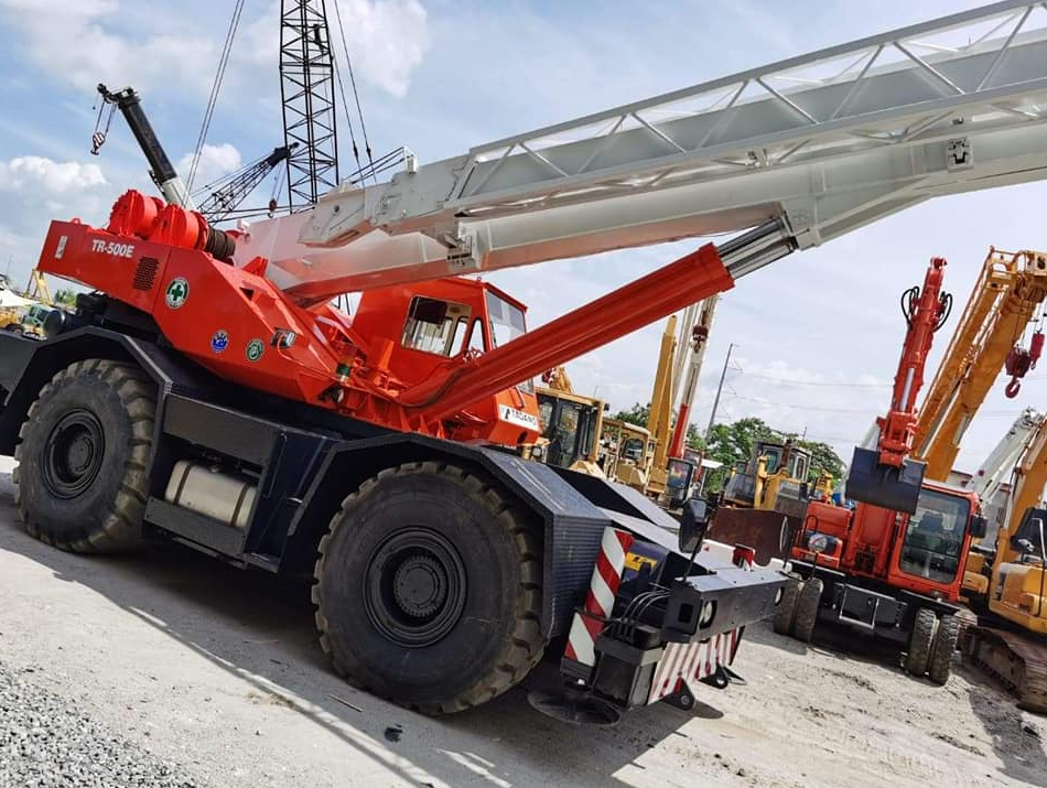 Fairly Used Tadano TR-500M 50 ton Hydraulic Lifting Boom Rough Terrain Crane