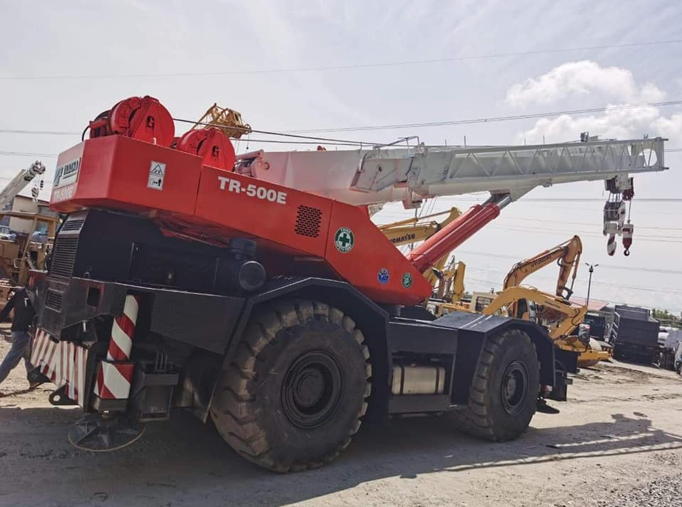 Fairly Used Tadano TR-500M 50 ton Hydraulic Lifting Boom Rough Terrain Crane