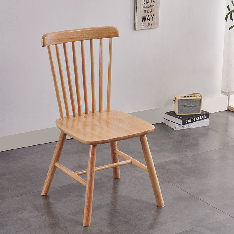 Spindle Back Wooden Chairs for Kitchen and Dining Room Solid Wood Chair Home Furniture Living Room Slat Back Wooden Seat Chairs