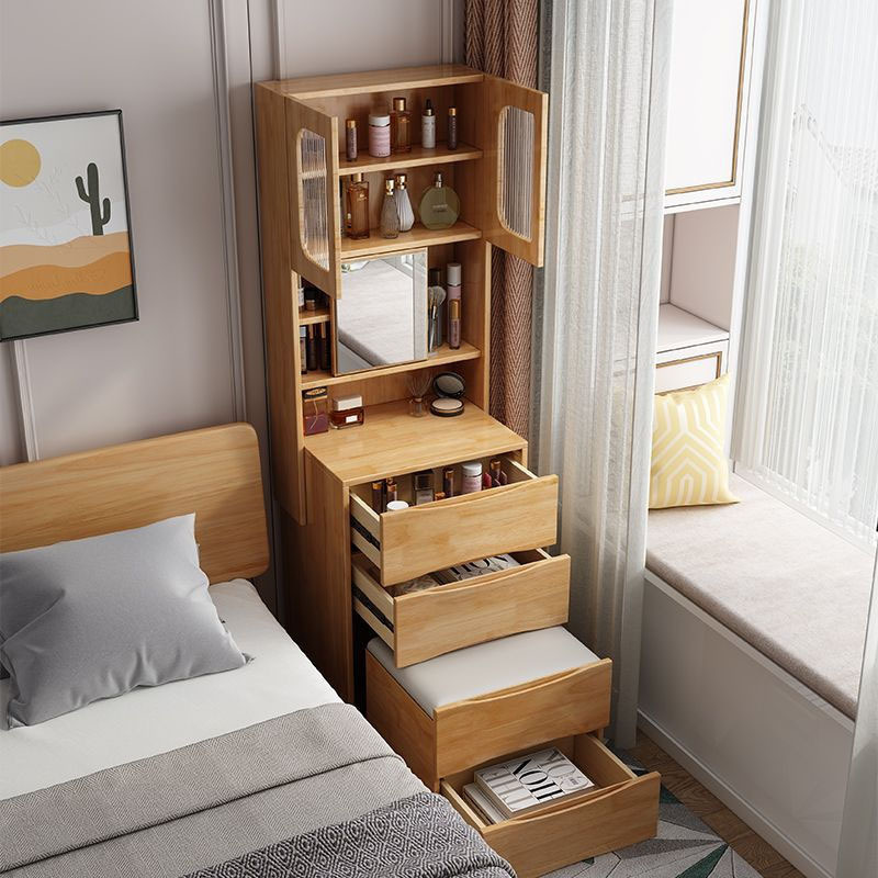 Modern minimalist hotel apartment bedroom multifunctional mirrored extra large capacity cabinet dresser