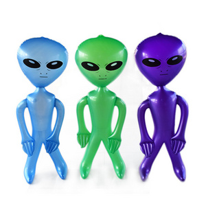 Inflatable Alien Toy with PVC Material and Different Colors for Halloween and Party Decoration