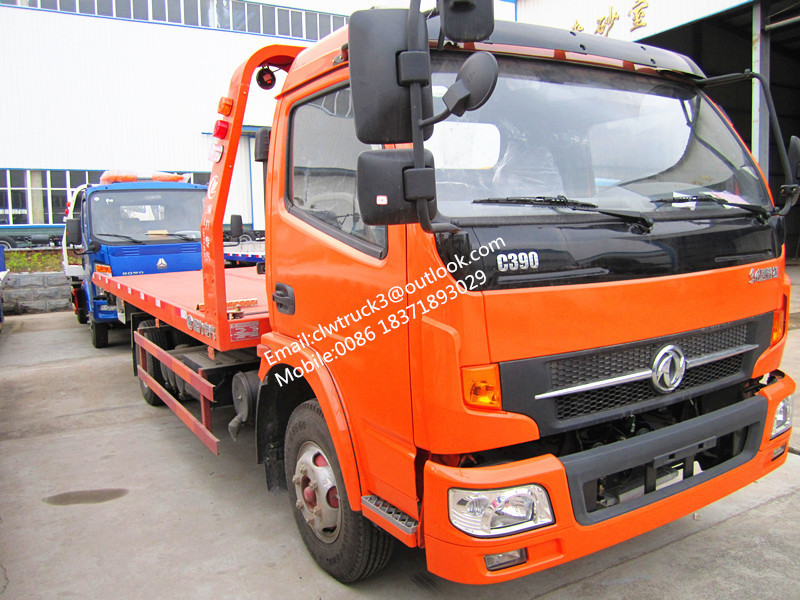 Dongfeng tow truck wrecker/flatbed wrecker/5 ton wrecker towing truck