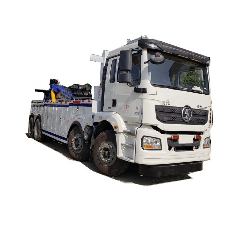 New Shacman 8x4 heavy duty rotator wrecker truck/50ton heavy duty wrecker tow truck for sale