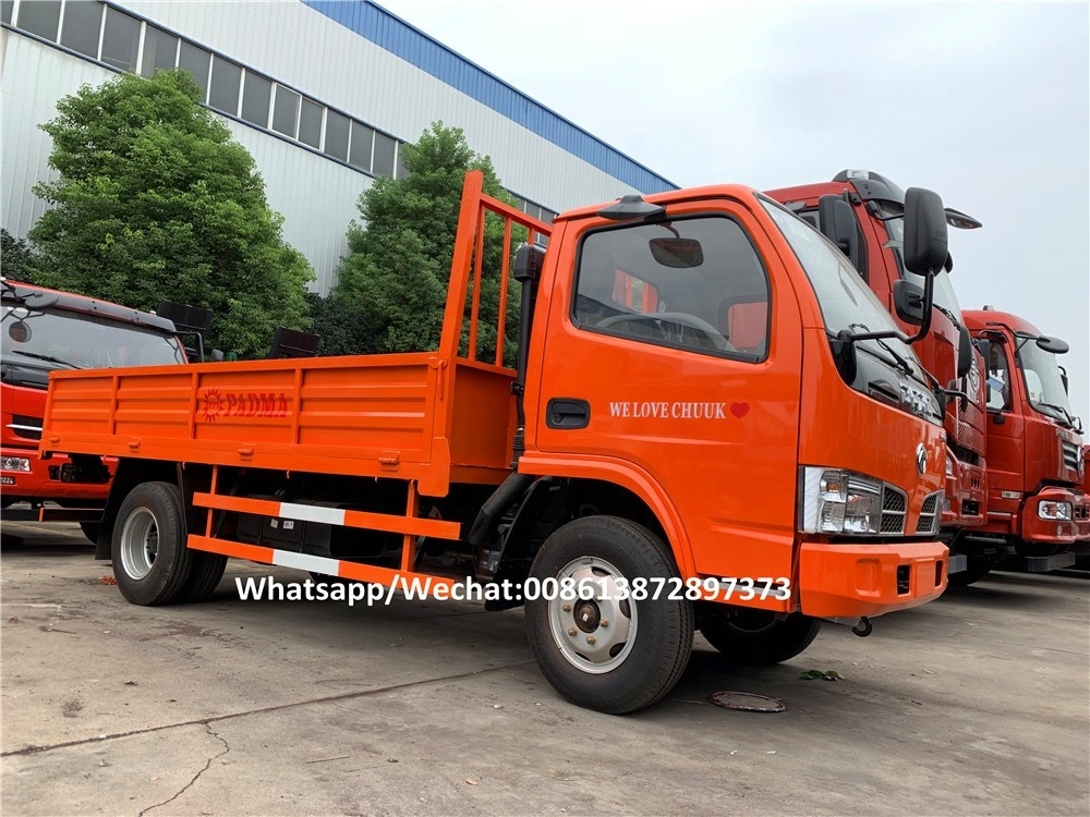 Dongfeng 6 wheels cargo truck for sale 5 tons lorry trucks for sale 115HP Diesel lorry cargo truck