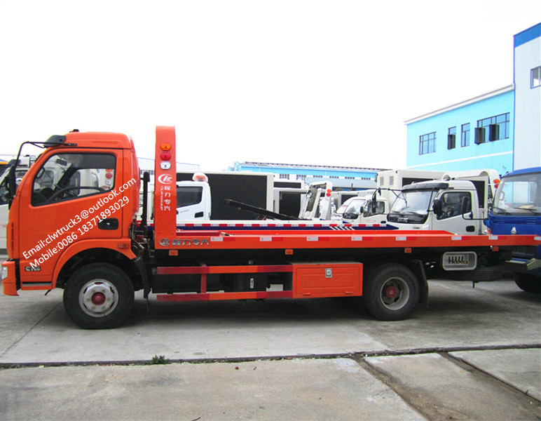 Dongfeng tow truck wrecker/flatbed wrecker/5 ton wrecker towing truck