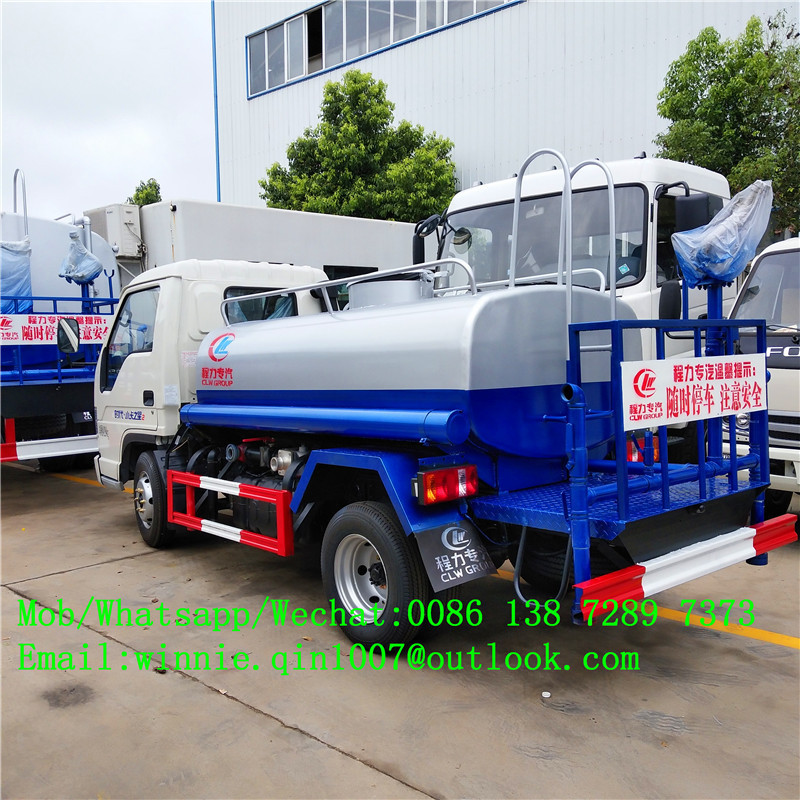 Foton Forland 5000 gallon water tank truck/small water bowser truck for sale