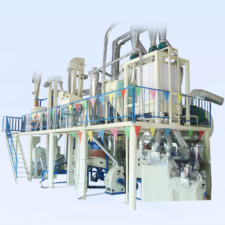 50T 100T  Corn Maize Flour Grits Meal Processing Equipment maize grinding mill for sale in south africa small maize mill grinder