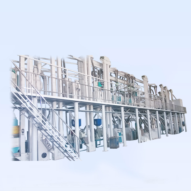 50T 100T  Corn Maize Flour Grits Meal Processing Equipment maize grinding mill for sale in south africa small maize mill grinder