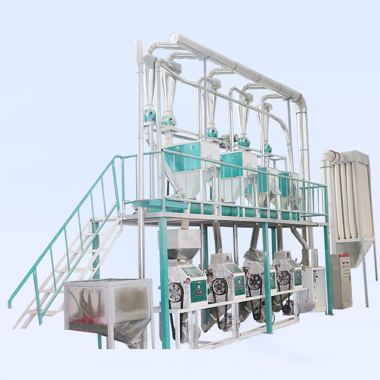 50T 100T  Corn Maize Flour Grits Meal Processing Equipment maize grinding mill for sale in south africa small maize mill grinder