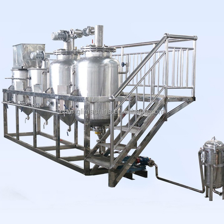 sunflower edible oil refinery machine soybean/coconut oil refined mini crude oil palm refinery plant cost