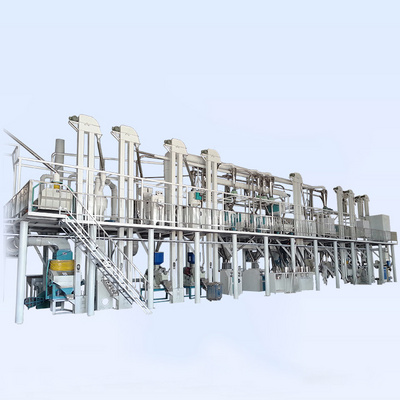 50T 100T  Corn Maize Flour Grits Meal Processing Equipment maize grinding mill for sale in south africa small maize mill grinder