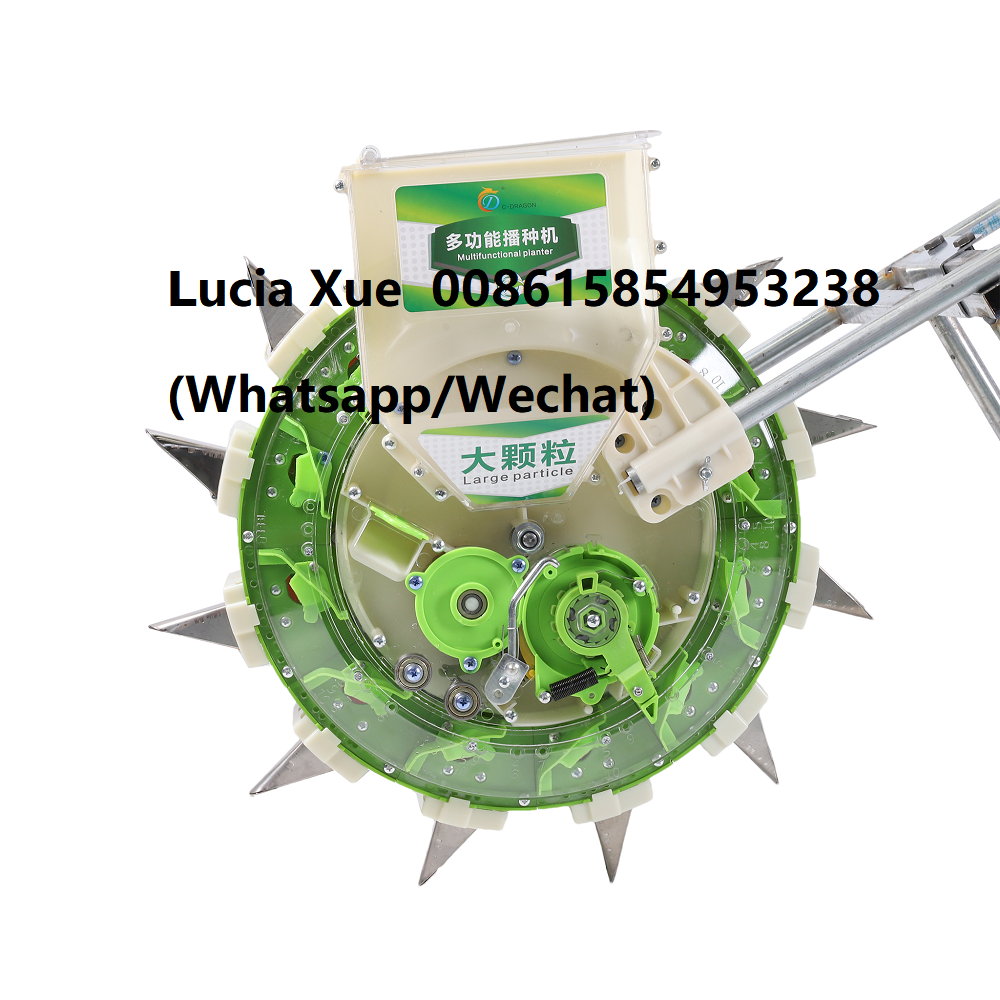 mini rotary drum small seeds corn wheat vegetable peanuts farm fertilizer hand push seeder