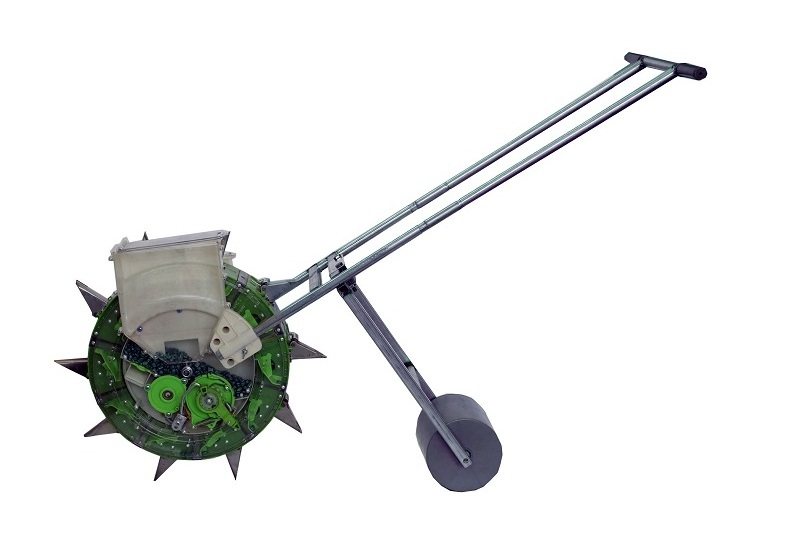 Agricultural machinery and equipment hand push seeder and  fertilIzer 2 in 1 use planter seeder