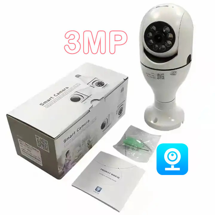 V380 3MP 1080p 5g E27 Night Vision Panoramic Ptz Cctv IP Lamp Socket Surveillance Security Smart Wifi Light Bulbs Camera 360