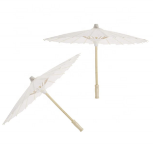 Hot Sale High Quality White Paper Umbrella Parasol Wedding Souvenir Sun Umbrella