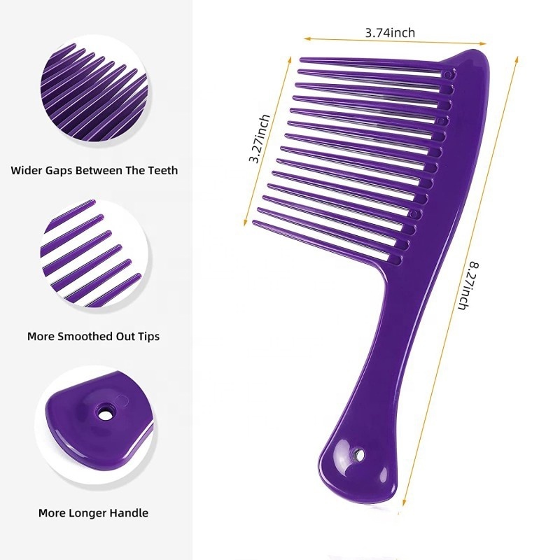 2023 High-quality Afro 4C Hair Plastic Jumbo Rake Pick Comb