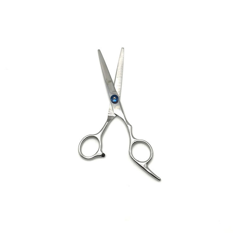 Electroplated blue screw professional barber salon hair cutting beard trimming scissors shears