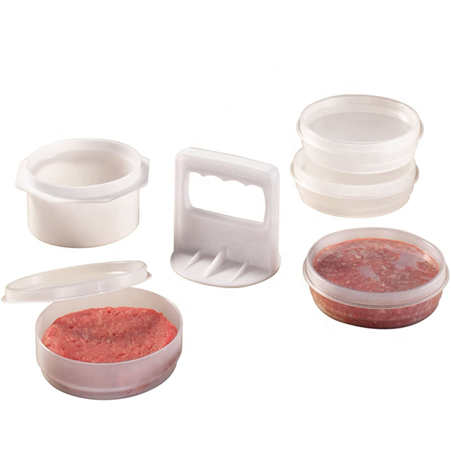 Hamburger Press Patty Maker Freezer Containers Plastic Meat Press Tool Burger Press Hamburger Maker