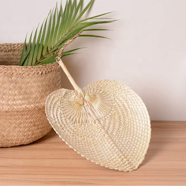 Natural Bamboo Raffia Hand Fans,Hand Weaving Fan for Summer Cooling Supplies Farmhouse Wall Decor Wedding Party Favors