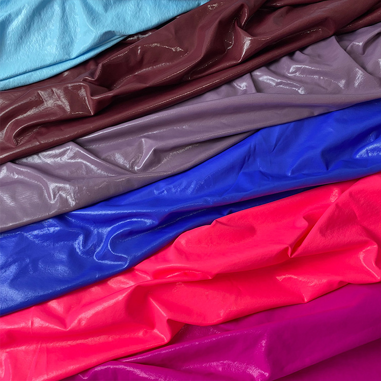 4 Way Stretch UV Protection Fabric Swimwear Waterproof Shiny 78 polyamide and 22 lastane e Nylon Spandex Fabric