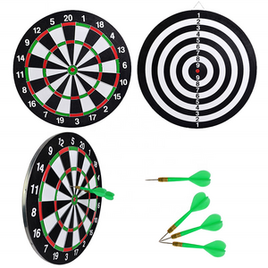 CHENGMO SPORTS High Quality 17Inch Custom Safety Double Sided Dartboard Set With 6 Magnetic Darts For Competition Or Game