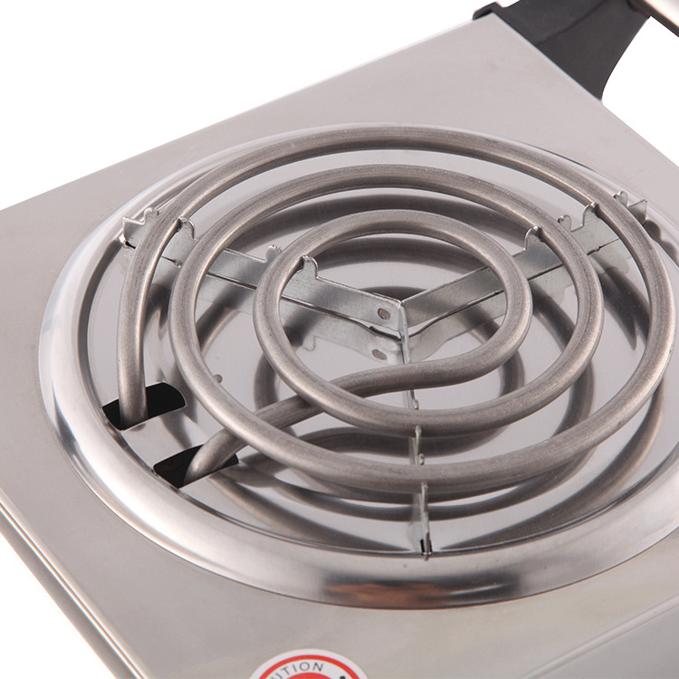 Tyler 1000W Single Burner Stainless Steel Electric Hot Plate Stove for Kitchen Cooking Food Warming Heater