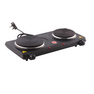 Tyler 1500W Home Appliance Double Burner Soild Hotplate Portable Cooking Stove Electric Hot Plates For Cooking