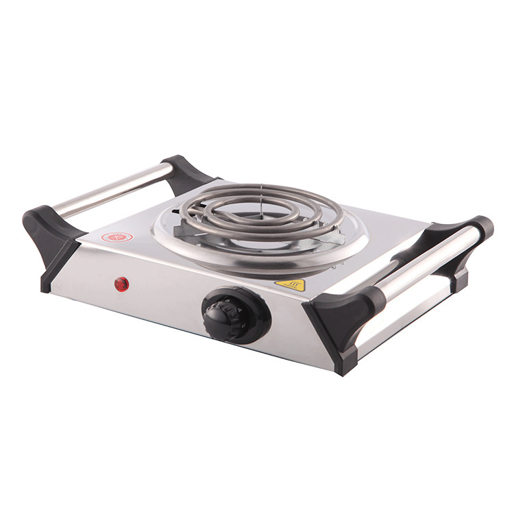 Tyler 1000W Single Burner Stainless Steel Electric Hot Plate Stove for Kitchen Cooking Food Warming Heater