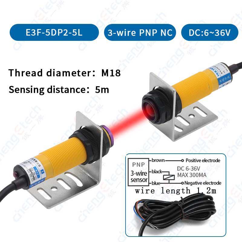 E3F-5DP2-5L Opposite-beam photoelectric Single-Chip Infrared Photoelectric Sensor Switch