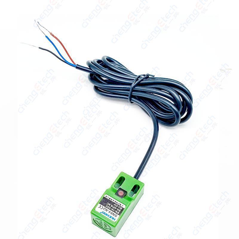 Metal sensing square proximity switch limit sensor SN04-/N2 DC three-wire npn  normal open   inductive proximity  sensor