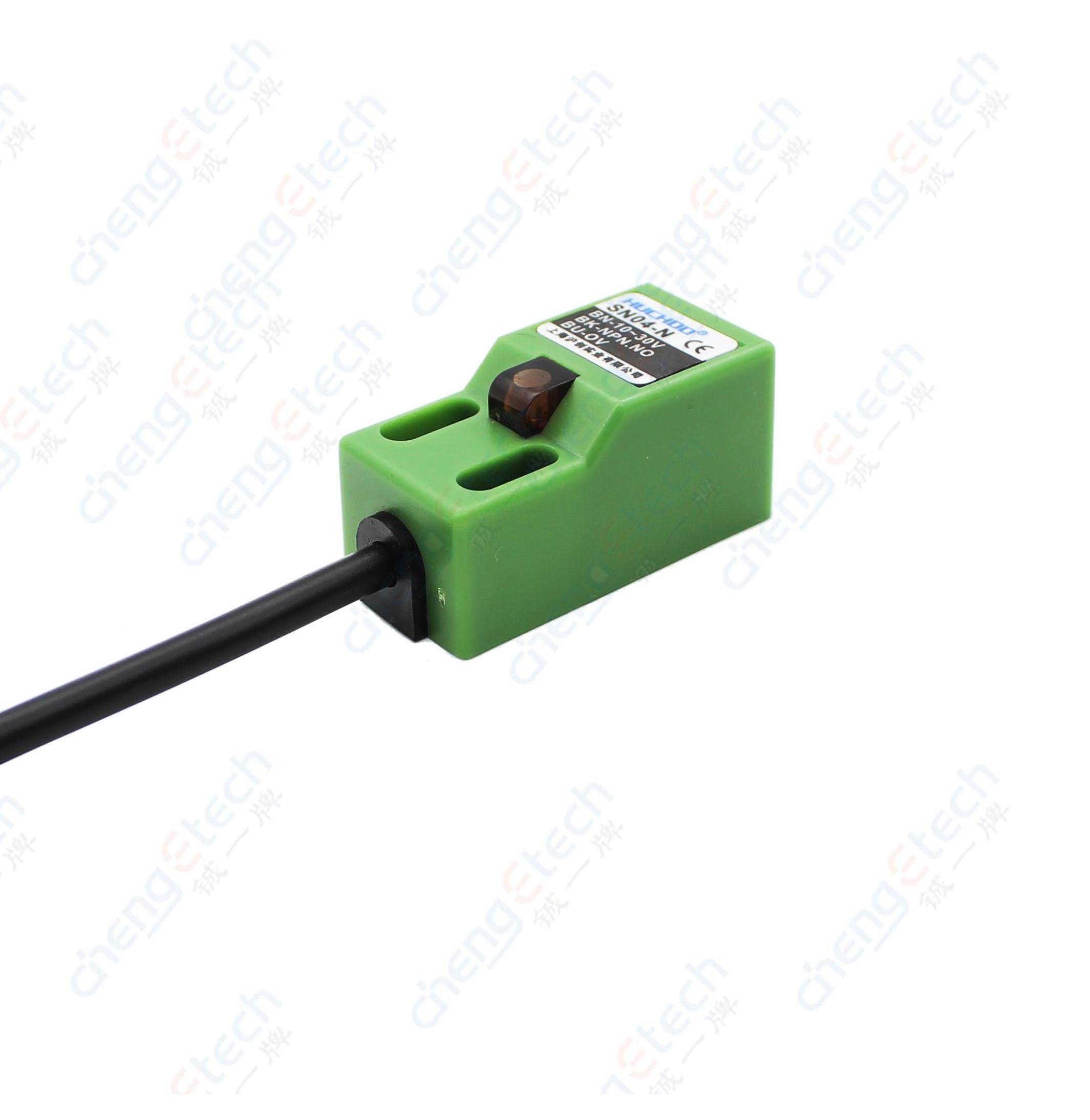 Metal sensing square proximity switch limit sensor SN04-/N2 DC three-wire npn  normal open   inductive proximity  sensor