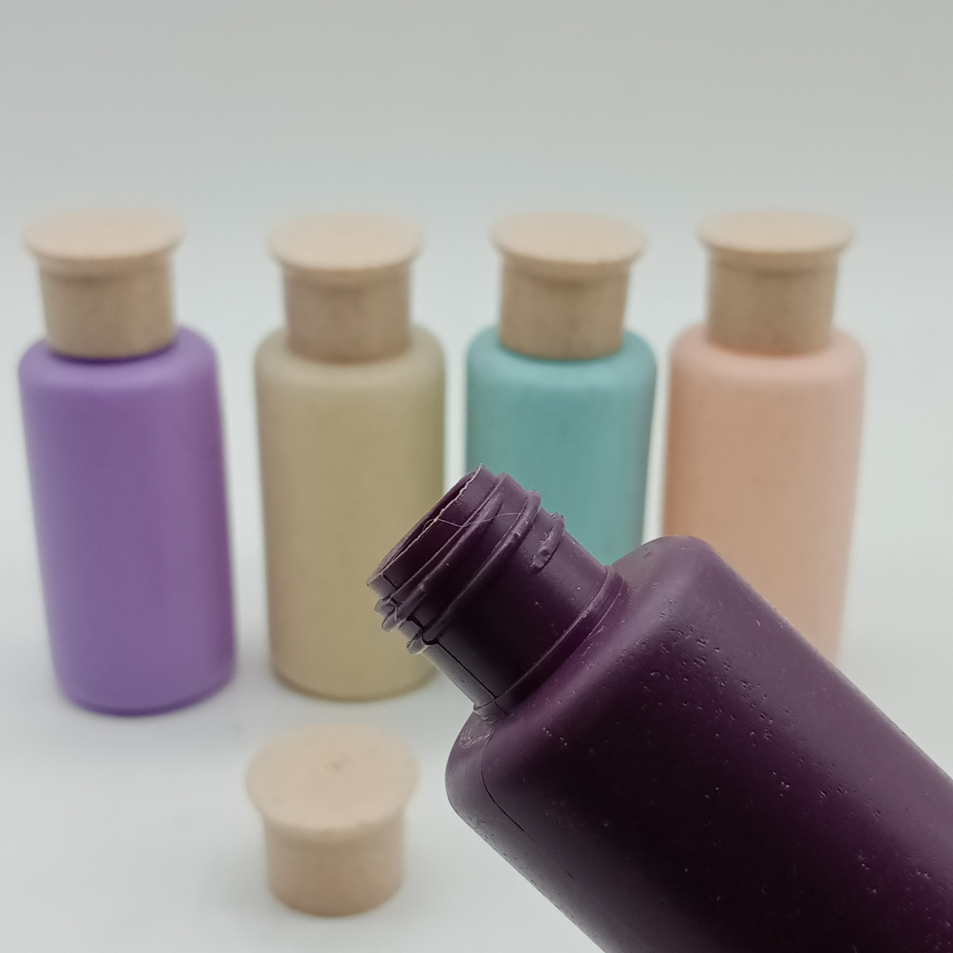 Eco 2023 Hot Sales Best Price New Design 30ml Biodegradable Wheat Straw Packing Plastic Shampoo Bottle For Cosmetic Container