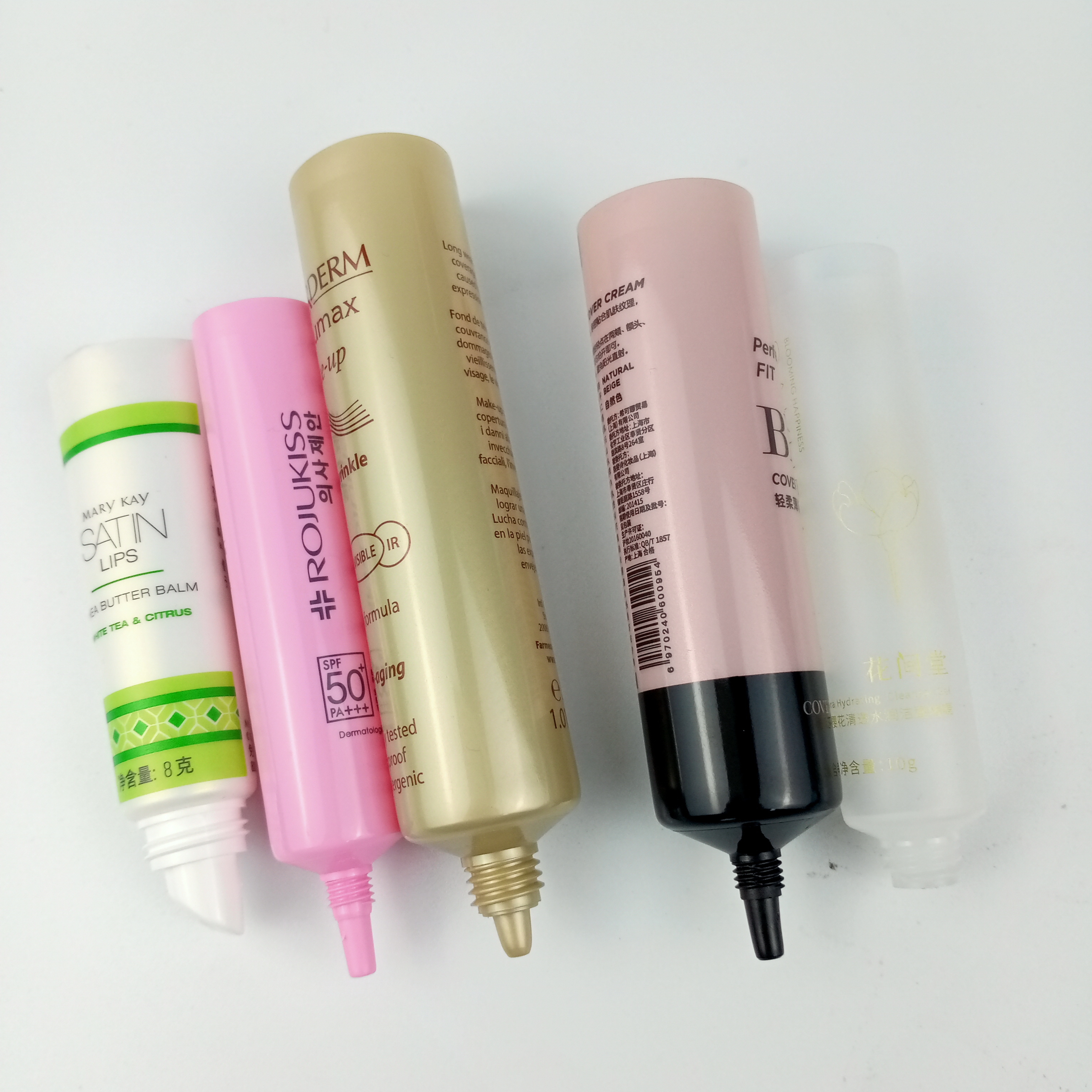 PCR Soft tube sunscreen cosmetic tube makeup Plastic tube with center flow twist cap