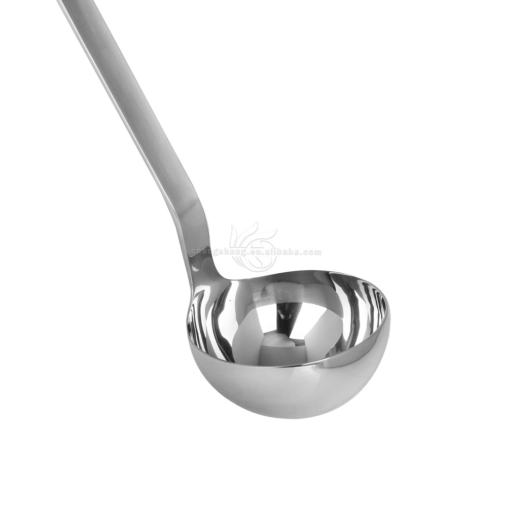 Kitchen Utensils Make Cooking Ladle Rustproof Heat Resistance Integral Forming Stainless Steel Soup Ladle