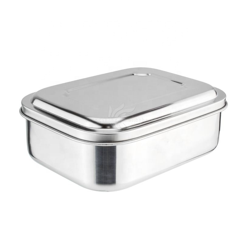 Children & Adults for School Work Stainless Steel Lunch Box, Divider and 2 Compartments Lunch Box & Bento Box Stainless Steel