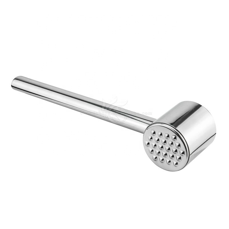 Mini Round Shape Kitchen Stainless Steel Dual-Sided Meat Tenderizer Mallet/Hammer / Pounder