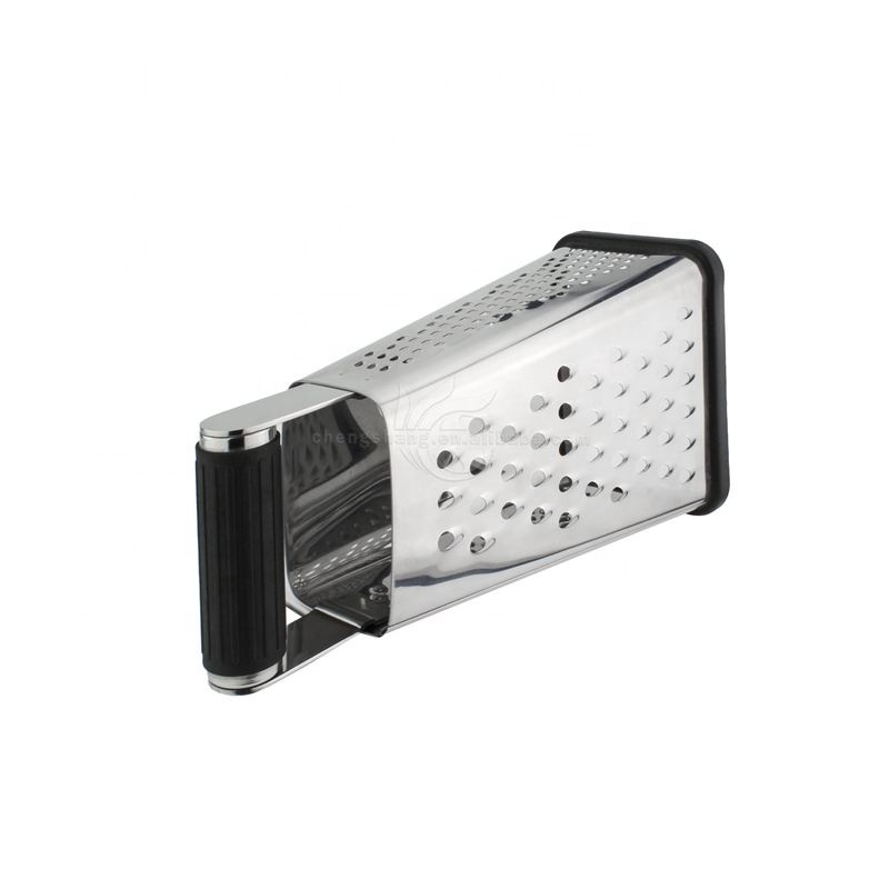 Professional Box Grater Stainless Steel with 4 Sides Best for Parmesan Cheese Vegetables Ginger Food Kitchen Grater