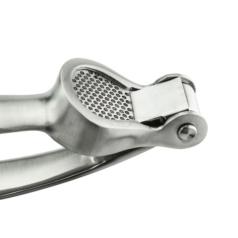 Kitchen Stainless Steel Garlic Press Ginger Crusher Peeler Squeezer Heavy Duty Garlic Presser Crush Garlic Chopper