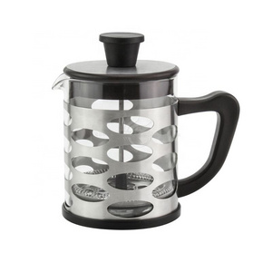 Filtering Heat Resistant Borosilicate Glass Coffee Maker Metal French Press Stainless Steel french press 500ml