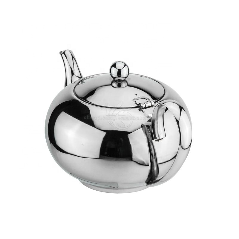 Teapot Pot with Infuser for Loose Tea Stainless Steel Coffee Kettle Stovetop Tea Pot Strainer Office Hot Water Mirror Finishing