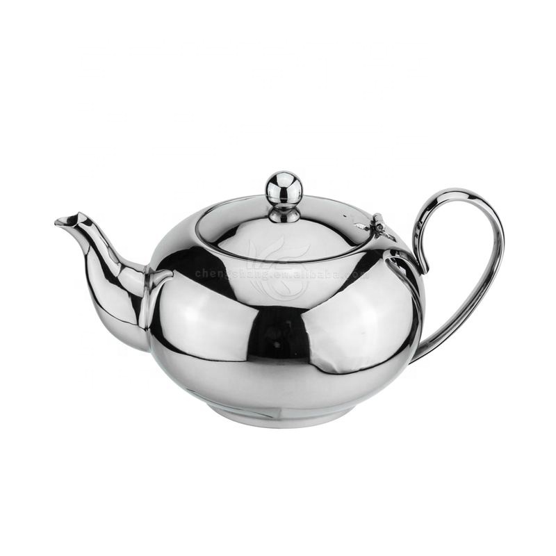 Teapot Pot with Infuser for Loose Tea Stainless Steel Coffee Kettle Stovetop Tea Pot Strainer Office Hot Water Mirror Finishing