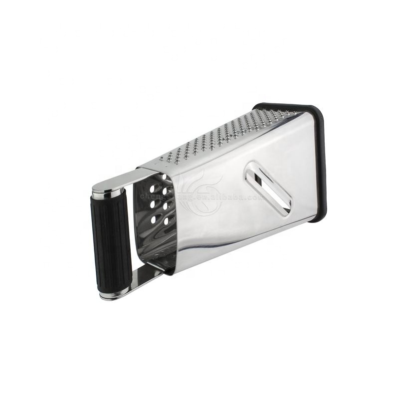 Professional Box Grater Stainless Steel with 4 Sides Best for Parmesan Cheese Vegetables Ginger Food Kitchen Grater