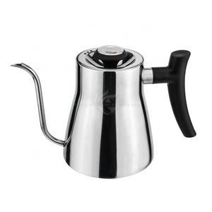 Fixed Thermometer Stainless Steel Gooseneck Kettle Pour Over Coffee Tea Pot